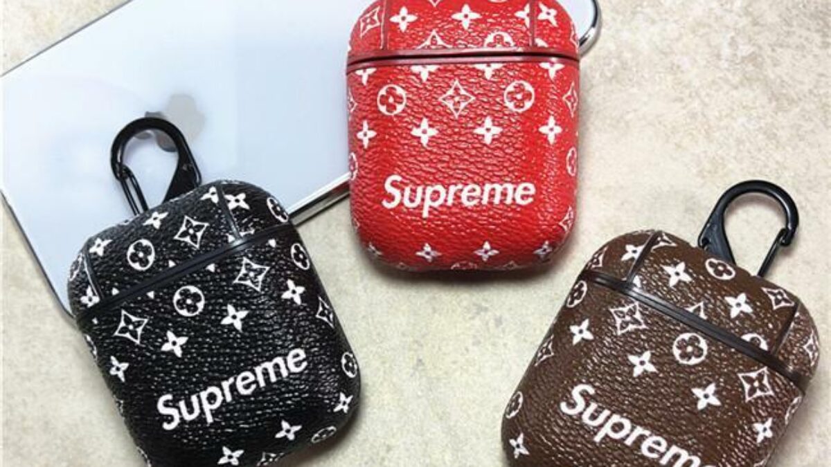 Buy Supreme Leather Case For AirPods Cases (1, 2, 3, Pro) - Airpod Cases™  Store